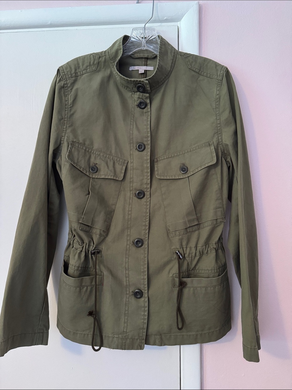 Olive Utility Drawstring GAP Jacket